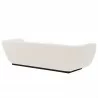 Manhattan Comfort Contemporary Ulka Chenille Sofa with Pillows In Cream Back Angle - Manhattan Comfort Contemporary Ulka Chenille Sofa with Pillows In Cream Back Angle