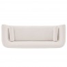 Manhattan Comfort Contemporary Ulka Chenille Sofa with Pillows In Cream Top