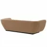 Manhattan Comfort Contemporary Ulka Chenille Sofa with Pillows Light Brown Back Angle - Manhattan Comfort Contemporary Ulka Chenille Sofa with Pillows Light Brown Back Angle