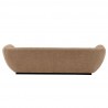 Manhattan Comfort Contemporary Ulka Chenille Sofa with Pillows Light Brown Back
