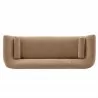 Manhattan Comfort Contemporary Ulka Chenille Sofa with Pillows Light Brown Top - Manhattan Comfort Contemporary Ulka Chenille Sofa with Pillows Light Brown Top