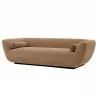Manhattan Comfort Contemporary Ulka Chenille Sofa with Pillows Light Brown Front Angle - Manhattan Comfort Contemporary Ulka Chenille Sofa with Pillows Light Brown Front Angle