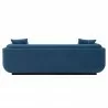 Manhattan Comfort Contemporary Edmonda Velvet Sofa with Pillows In Sapphire Blue Back - Manhattan Comfort Contemporary Edmonda Velvet Sofa with Pillows In Sapphire Blue Back