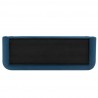 Manhattan Comfort Contemporary Edmonda Velvet Sofa with Pillows In Sapphire Blue Bottom