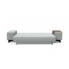 Innovation Living Grand Deluxe Excess Lounger Sofa in Melange Light Grey - Front and Folded