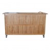 Anderson Teak Safari Bar Table-back view - Anderson Teak Safari Bar Table-back view