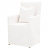 Essentials For Living Shelter Slipcover Arm Chair - LiveSmart Peyton-Pearl, Natural Gray Birch - Front Side Angle