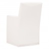 Essentials For Living Shelter Slipcover Arm Chair with Casters - LiveSmart Peyton-Pearl - Back Side Angle
