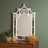 Shing Glossy White Wall Mirror - Lifestyle