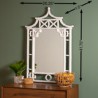 Shing Glossy White Wall Mirror - Lifestyle 2
