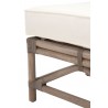 Essentials For Living Shore Ottoman - Angled Legs