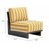 Shoreline Accent Chair in Yellow- seat dimension - Shoreline Accent Chair in Yellow- seat dimension