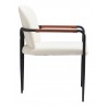 Sibu Dining Chair in Cream- side view 1