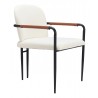 Sibu Dining Chair in Cream- side view 2