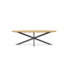 Azzurro Sicily 94" Ellipse Dining Table Side