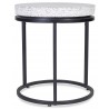  Moe's Home Collection Circulate Round Side Table Salt And Pepper - Side Angle