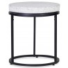  Moe's Home Collection Circulate Round Side Table Salt And Pepper - Front