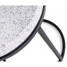  Moe's Home Collection Circulate Round Side Table Salt And Pepper - Frame Close-up