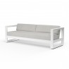 Newport Sofa in Cast Silver, No Welt - Front Side Angle