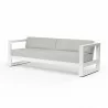 Newport Sofa in Cast Silver, No Welt - Front Side Angle - Newport Sofa in Cast Silver, No Welt - Front Side Angle