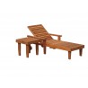 Summer Lounger - Wide with Table - White BG