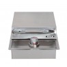 Bull BBQ Single Stainless Steel Sideburner - Drop In - Front and Closed