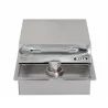 Bull BBQ Single Stainless Steel Sideburner - Drop In - Front and Closed - Bull BBQ Single Stainless Steel Sideburner - Drop In - Front and Closed