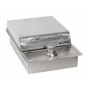 Bull BBQ Single Stainless Steel Sideburner - Drop In - Angled and Closed - Bull BBQ Single Stainless Steel Sideburner - Drop In - Angled and Closed