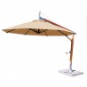Bambrella Sirocco Side Wind 10' Round - Khaki - Bambrella Sirocco Side Wind 10' Round - Khaki