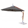 Bambrella Sirocco Side Wind 10' Round - Taupe - Bambrella Sirocco Side Wind 10' Round - Taupe