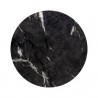 Sunpan Goya End Table Marble Look in Black - Top Angle