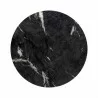 Sunpan Goya End Table Marble Look in Black - Top Angle - Sunpan Goya End Table Marble Look in Black - Top Angle