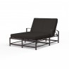 La Jolla Double Chaise in Spectrum Carbon w/ Self Welt - Front Side Angle