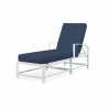 Bristol Chaise in Spectrum Indigo w/ Self Welt - Front Side Angle - Bristol Chaise in Spectrum Indigo w/ Self Welt - Front Side Angle