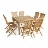 Anderson Teak Windsor Classic Chair 9-Pieces Folding Dining Set-1 - Anderson Teak Windsor Classic Chair 9-Pieces Folding Dining Set-1