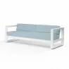 Newport Sofa in Canvas Skyline, No Welt - Front Side Angle - Newport Sofa in Canvas Skyline, No Welt - Front Side Angle