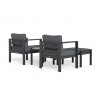 Tortuga Outdoor Lakeview Outdoor Aluminum Bistro Set 10