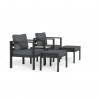 Tortuga Outdoor Lakeview Outdoor Aluminum Bistro Set 8