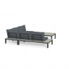 Tortuga Outdoor Lakeview Modern Aluminum 4pc Outdoor Patio Sectional Set 6