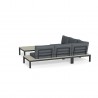 Tortuga Outdoor Lakeview Modern Aluminum 4pc Outdoor Patio Sectional Set 3