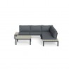 Tortuga Outdoor Lakeview Modern Aluminum 4pc Outdoor Patio Sectional Set 2