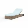 Havana Adjustable Chaise in Canvas Skyline w/ Self Welt - Front Side Angle - Havana Adjustable Chaise in Canvas Skyline w/ Self Welt - Front Side Angle