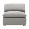 Essentials For Living Sky Modular Armless Chair in Peyton Slate - Front Angle - Essentials For Living Sky Modular Armless Chair in Peyton Slate - Front Angle