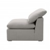 Essentials For Living Sky Modular Armless Chair in Peyton Slate - Side Angle
