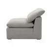 Essentials For Living Sky Modular Armless Chair in Peyton Slate - Side Angle - Essentials For Living Sky Modular Armless Chair in Peyton Slate - Side Angle