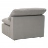 Essentials For Living Sky Modular Armless Chair in Peyton Slate - Back Angled