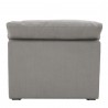 Essentials For Living Sky Modular Armless Chair in Peyton Slate - Back
