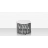 Source Furniture Skye Side Table (Round) Gray-Silve