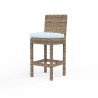 Havana Counter Stool in Canvas Skyline w/ Self Welt - Front Side Angle
