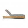 Anderson Teak Madera Sun Lounger - Grey - Side